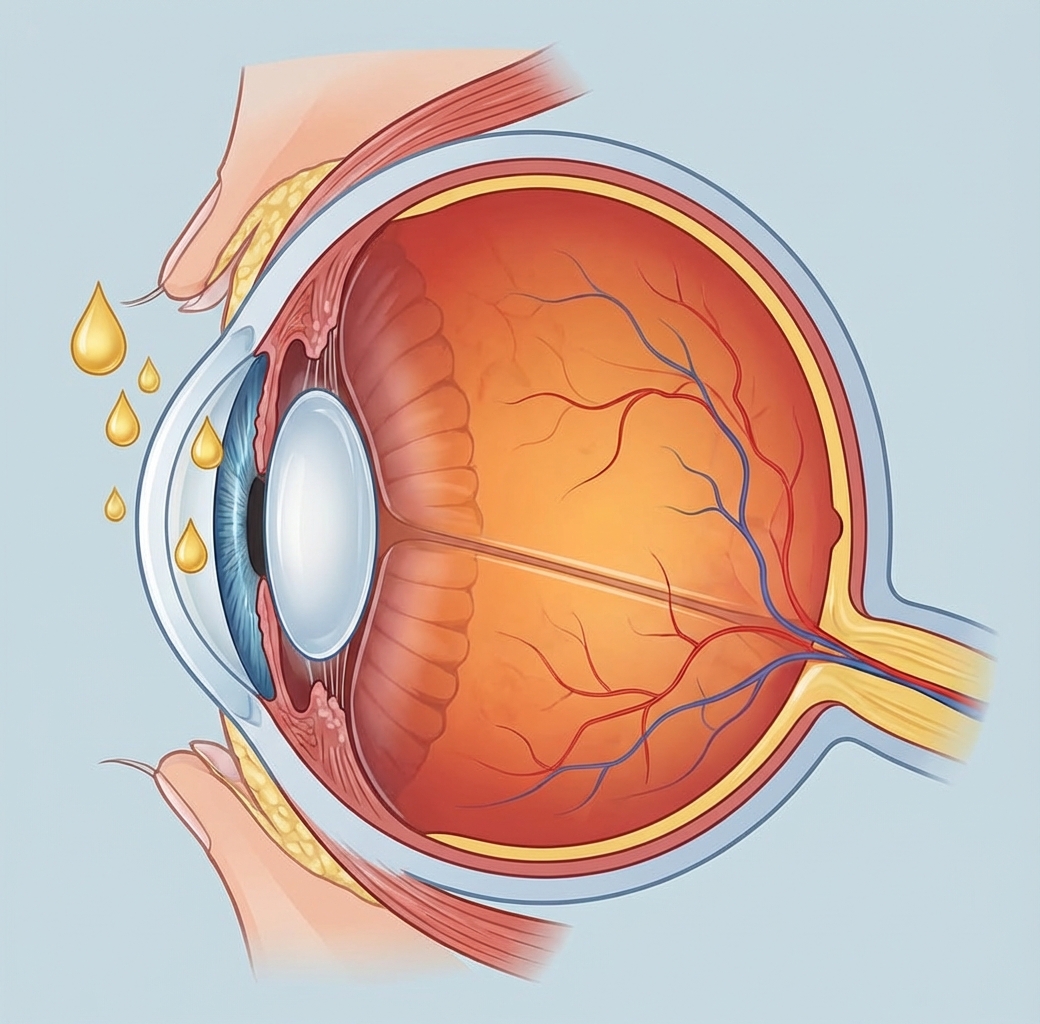 aplicacion gotas riboflabina pre tratamiento crosslinking